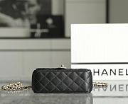 Chanel Rhinestone Portable Flap Bag Black Mini Size 18 x 11.5 x 6.5 cm - 4