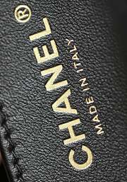 Chanel Rhinestone Portable Flap Bag Black Mini Size 18 x 11.5 x 6.5 cm - 2