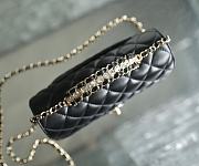 Chanel Rhinestone Portable Flap Bag Black Size 20 x 12 x 6.5 cm - 2