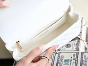 Chanel Rhinestone Portable Flap Bag White Size 20 x 12 x 6.5 cm - 3