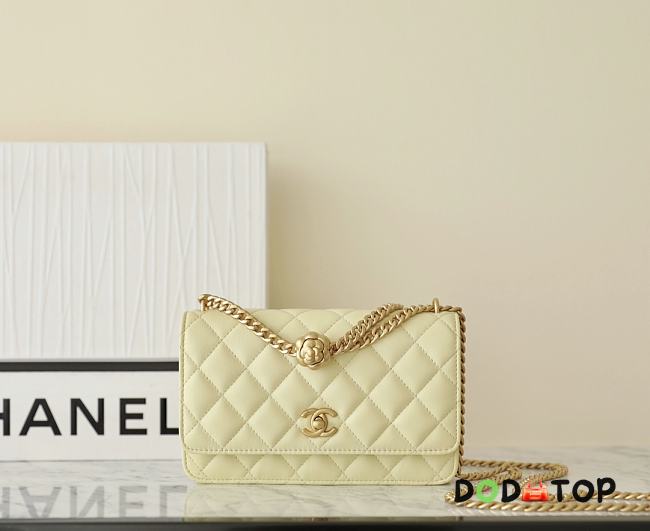 Chanel WOC Lambskin Yellow Bag Size 12 x 19.5 x 3.5 cm - 1