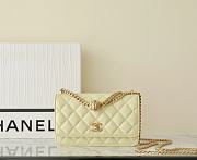 Chanel WOC Lambskin Yellow Bag Size 12 x 19.5 x 3.5 cm - 1