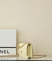 Chanel WOC Lambskin Yellow Bag Size 12 x 19.5 x 3.5 cm - 2