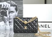 Chanel WOC Lambskin Black Bag Size 12 x 19.5 x 3.5 cm - 1