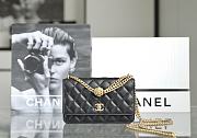 Chanel WOC Lambskin Black Bag Size 12 x 19.5 x 3.5 cm - 5