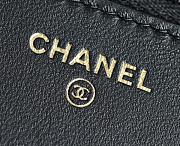Chanel WOC Lambskin Black Bag Size 12 x 19.5 x 3.5 cm - 2