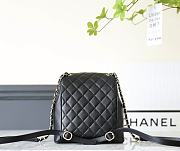 Chanel Double Pocket Retro Backpack Black Size 20.5 x 20 x 15 cm - 5