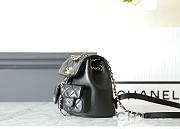 Chanel Double Pocket Retro Backpack Black Size 17.5 x 16.5 x 10 cm - 5