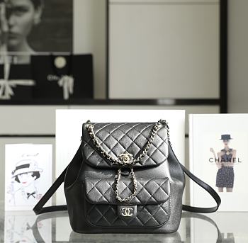 Chanel Duma Backpack Black Size 25 x 22 x 18 cm