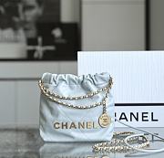 Chanel 22 Blue Bag Size 19 x 20 x 6 cm  - 1