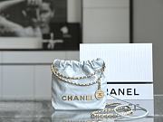 Chanel 22 Blue Bag Size 19 x 20 x 6 cm  - 4