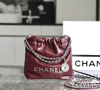 Chanel 22 Red Bag Size 19 x 20 x 6 cm