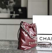 Chanel 22 Red Bag Size 19 x 20 x 6 cm - 2