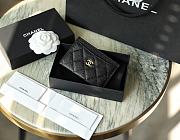 Chanel Card Holder Caviar Black Gold Size 7.5 x 11.2 x 0.5 cm - 4