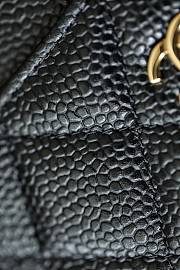 Chanel Card Holder Caviar Black Gold Size 7.5 x 11.2 x 0.5 cm - 3