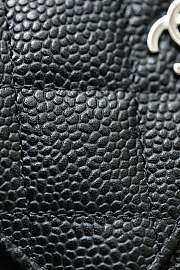Chanel Card Holder Caviar Black Silver Size 7.5 x 11.2 x 0.5 cm - 3