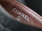 Chanel Card Holder Caviar Black Silver Size 7.5 x 11.2 x 0.5 cm - 2