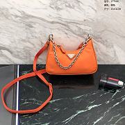 Prada Mini Hobo Bag Orange 15 x 11 cm - 1