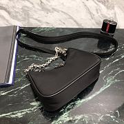 Prada Mini Hobo Bag Black 15 x 11 cm - 6
