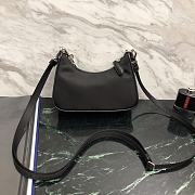 Prada Mini Hobo Bag Black 15 x 11 cm - 4