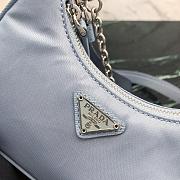 Prada Mini Hobo Bag Blue 15 x 11 cm - 5