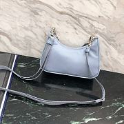 Prada Mini Hobo Bag Blue 15 x 11 cm - 3
