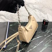 Prada Mini Hobo Bag Beige 15 x 11 cm - 4