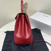 Celine Classique 16 Bag In Satinated Calfskin Red Size 32 x 23.5 x 13 cm - 5