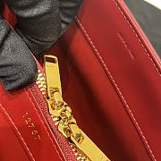 Celine Classique 16 Bag In Satinated Calfskin Red Size 32 x 23.5 x 13 cm - 3