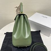 Celine Classique 16 Bag In Satinated Calfskin Green Size 32 x 23.5 x 13 cm - 6