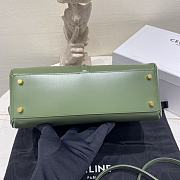 Celine Classique 16 Bag In Satinated Calfskin Green Size 32 x 23.5 x 13 cm - 5