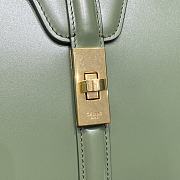 Celine Classique 16 Bag In Satinated Calfskin Green Size 32 x 23.5 x 13 cm - 3