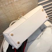 Celine Classique 16 Bag In Satinated Calfskin White Size 32 x 23.5 x 13 cm - 5
