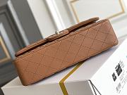 Chanel Flap Bag Lambkin Brown Size 15.5 x 25.5 x 6.5 cm - 5