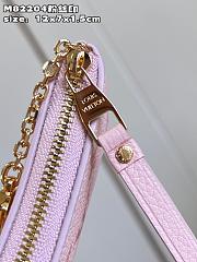 Louis Vuitton Key Pouch Pink M82204 Size 12 x 7 x 1.5 cm - 3