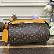 Louis Vuitton Soft Polochon MM Monogram Macassar Canvas M46691 Size 33 x 17 x 17 cm - 1