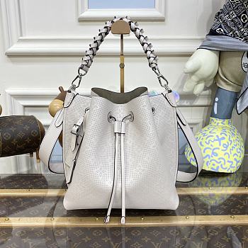 Louis Vuitton LV Muria Bucket Bag M21006 Apricot Size 25 x 25 x 20 cm