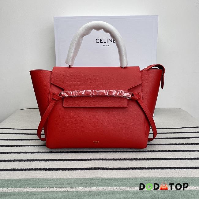 Celine Belt Mini Bag Red Size 28 x 23 x 17 cm - 1