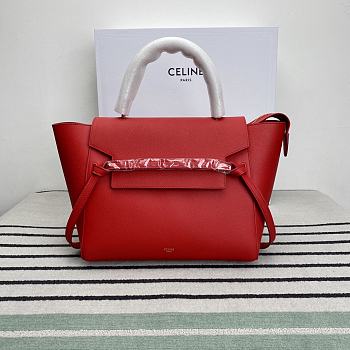 Celine Belt Mini Bag Red Size 28 x 23 x 17 cm