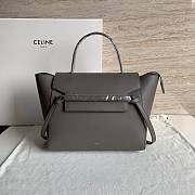 Celine Belt Mini Bag Elephant Gray Size 28 x 23 x 17 cm - 1