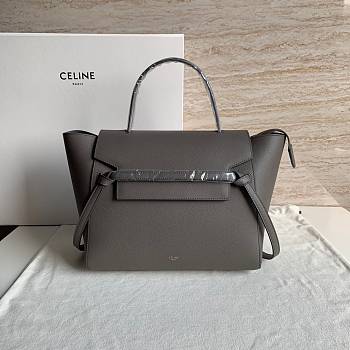 Celine Belt Mini Bag Elephant Gray Size 28 x 23 x 17 cm