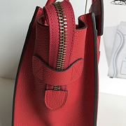 Celine Luggage Micro Red 27 x 27 x 15 cm - 5