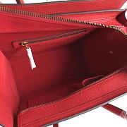 Celine Luggage Micro Red 27 x 27 x 15 cm - 4