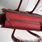 Celine Luggage Micro Red 27 x 27 x 15 cm - 3