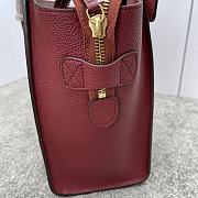 Celine Luggage Micro Red Wine 27 x 27 x 15 cm - 6