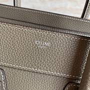 Celine Luggage Micro Khaki 27 x 27 x 15 cm - 6