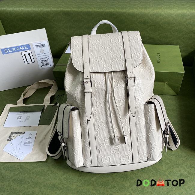 Gucci Ophidia Backpack White Size 34 x 41 x 12 cm - 1