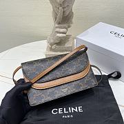 Celine Wallet On Strap Triomphe Canvas Size 20 x 11.5 cm - 4