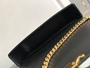Celine Triomphe Small Black Gold Hardware Chain Bag Size 20.5 x 10.5 x 4 cm - 5