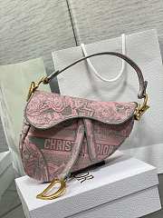 Dior Saddle Bag Pink Size 25 cm - 1